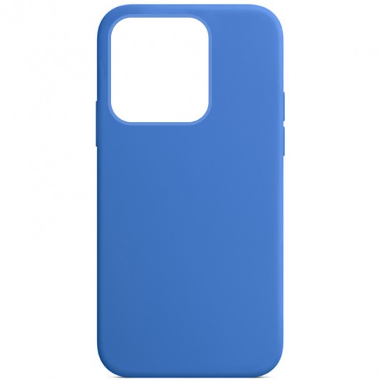 Чохол Silicone Case Full Protective (AA) NO LOGO для Apple iPhone 13 Pro (6.1") Синій / Capri Blue