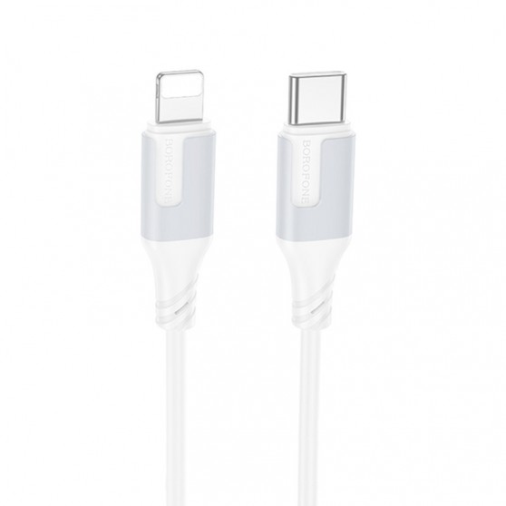 Дата кабель Borofone BX101 Creator 27W Type-C to Lightning (1m) White