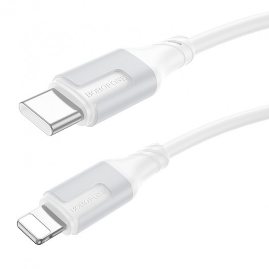 Дата кабель Borofone BX101 Creator 27W Type-C to Lightning (1m) White - изображение 1