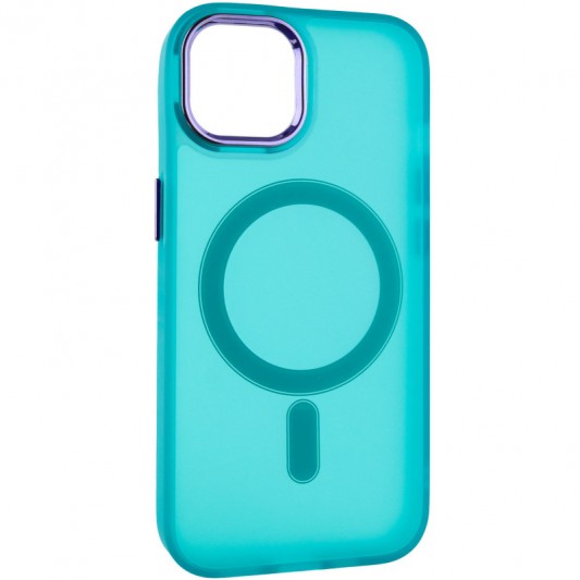 Чохол TPU+PC Lily with MagSafe для Apple iPhone 13 (6.1") Green - зображення 1 