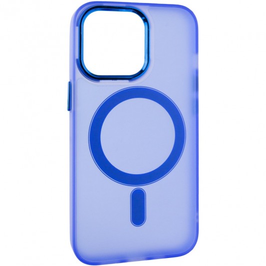 Чехол TPU+PC Lily with MagSafe для Apple iPhone 13 Pro (6.1") Blue - изображение 1
