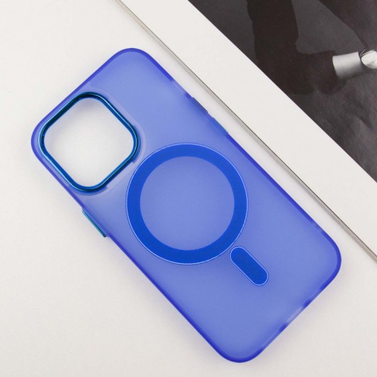 Чехол TPU+PC Lily with MagSafe для Apple iPhone 13 Pro (6.1") Blue - изображение 2
