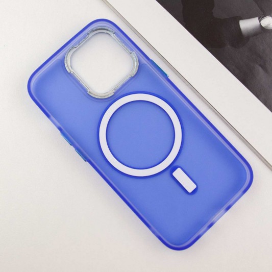 Чехол TPU+PC Lily with MagSafe для Apple iPhone 13 Pro (6.1") Blue - изображение 3
