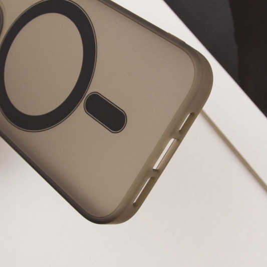 Чохол TPU+PC Lily with MagSafe для Apple iPhone 13 Pro Max (6.7") Dark Gray - зображення 7 