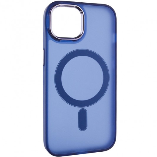 Чохол TPU+PC Lily with MagSafe для Apple iPhone 14 (6.1") Deep Navy - зображення 1 