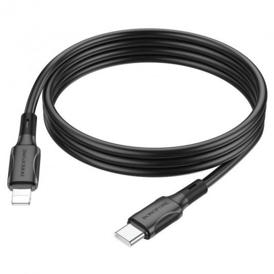 Дата кабель Borofone BX80 Succeed Type-C to Lightning 20W (1m) Black - изображение 1