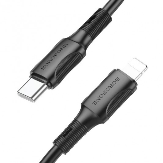 Дата кабель Borofone BX80 Succeed Type-C to Lightning 20W (1m) Black - изображение 2