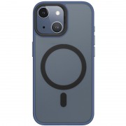 TPU+PC чехол Blueo Skin Friendly Frosted with MagSafe для Apple iPhone 15 (6.1") Синий