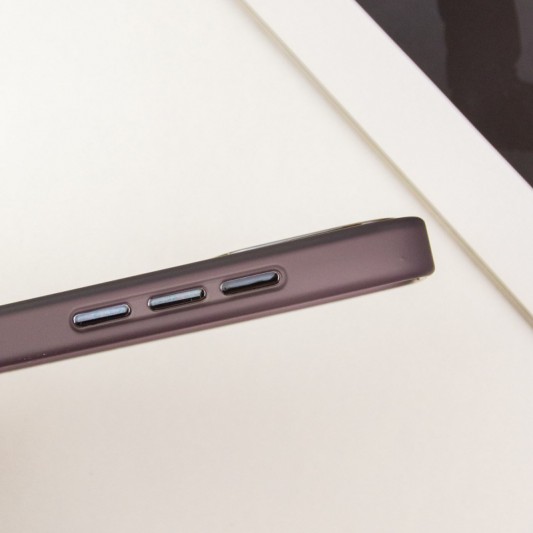 Чохол TPU+PC Lily with MagSafe для Apple iPhone 12 Pro Max (6.7") Dark Purple - зображення 6 