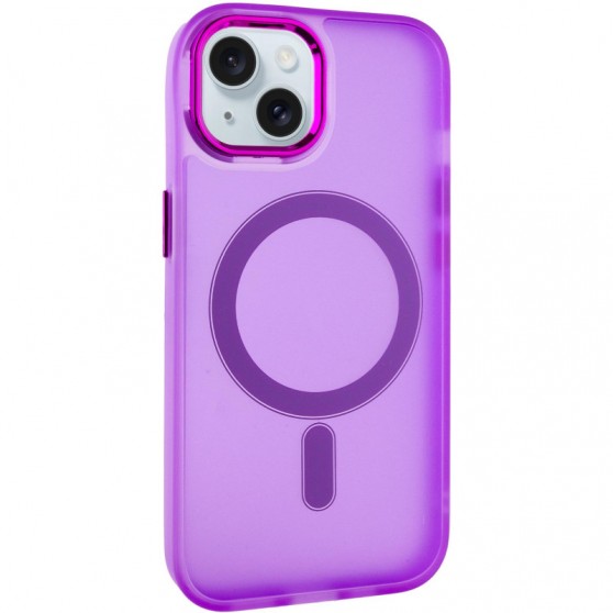 Чехол TPU+PC Lily with MagSafe для Apple iPhone 13 (6.1") Purple