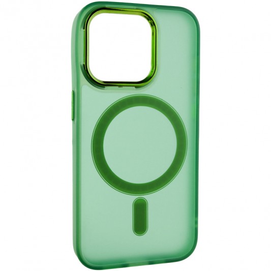 Чохол TPU+PC Lily with MagSafe для Apple iPhone 13 Pro (6.1") Army Green - зображення 1 