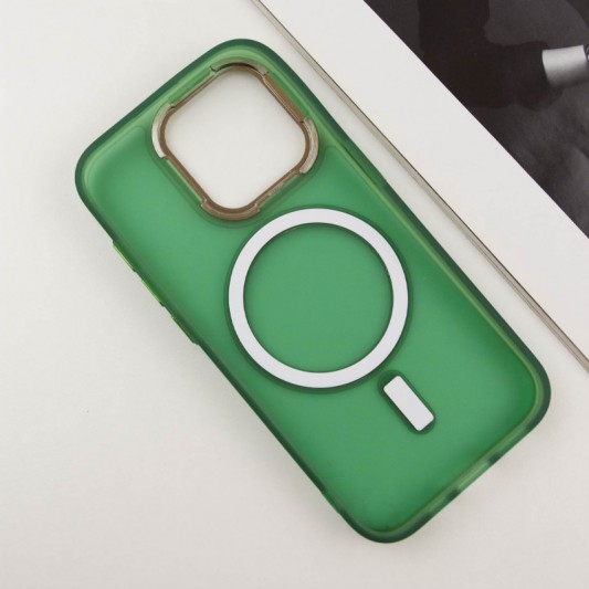 Чохол TPU+PC Lily with MagSafe для Apple iPhone 13 Pro (6.1") Army Green - зображення 3 