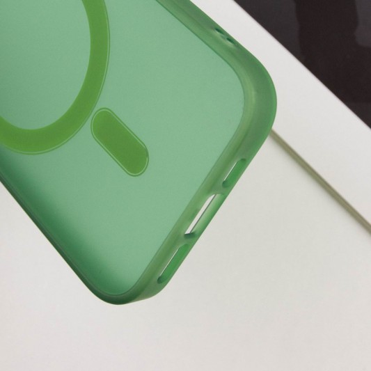 Чохол TPU+PC Lily with MagSafe для Apple iPhone 13 Pro (6.1") Army Green - зображення 7 