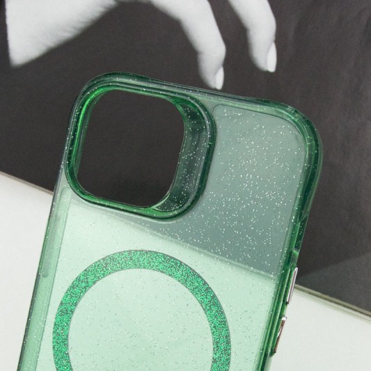 Чохол TPU Radiance with MagSafe для Apple iPhone 15 (6.1") Green - зображення 2 