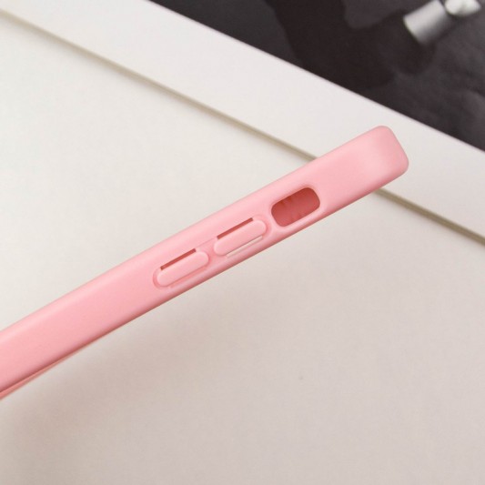 TPU чехол Transparent + Colour 1,5mm для Apple iPhone 14 (6.1") Pink - изображение 4