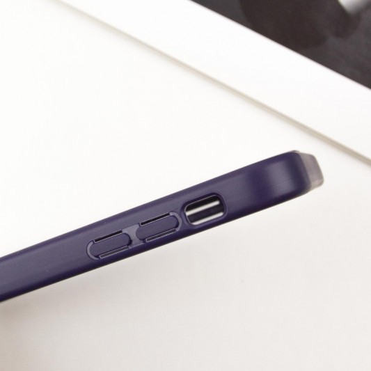 TPU чохол Transparent + Colour 1,5mm для Apple iPhone 14 (6.1") Purple - зображення 4 
