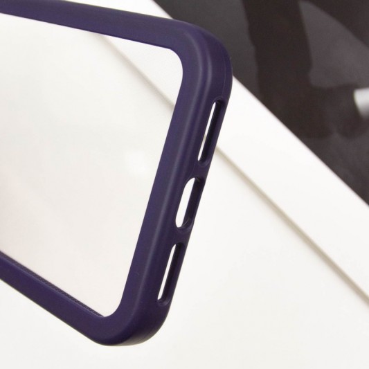 TPU чохол Transparent + Colour 1,5mm для Apple iPhone 14 (6.1") Purple - зображення 5 