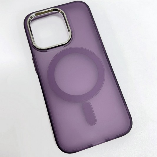 Чохол TPU+PC Lily with MagSafe для Apple iPhone 14 Pro (6.1") Deep Purple - зображення 1 
