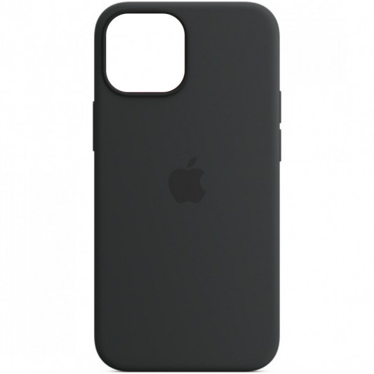 Чохол Silicone case (AAA) full with Magsafe and Animation для Apple iPhone 14 (6.1"), Чорний / Midnight - зображення 1 