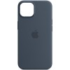 Чехол Silicone case (AAA) full with Magsafe and Animation для Apple iPhone 14 (6.1"), Синий / Storm Blue