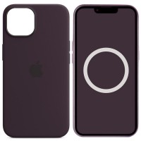 Чохол Silicone case (AAA) with Magsafe and Animation для Apple iPhone 14 (6.1") Фіолетовий / Elderberry