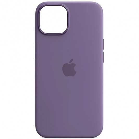 Чехол Silicone case (AAA) with Magsafe and Animation для Apple iPhone 14 (6.1") Фиолетовый / Iris - изображение 1