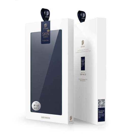 Чохол-книжка Dux Ducis з кишенею для візиток для Apple iPhone 12 Pro / 12 (6.1") Синій - зображення 9 