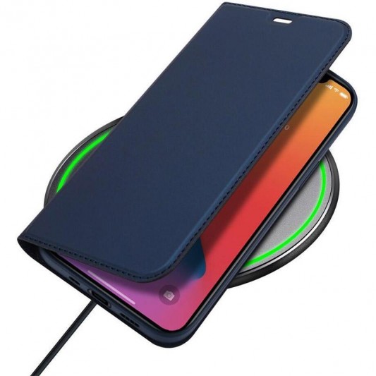 Чехол-книжка Dux Ducis с карманом для визиток для Apple iPhone 12 Pro / 12 (6.1") Синий - изображение 3