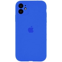 Чохол Silicone Case Full Camera Protective (AA) для Apple iPhone 12 (6.1") Синій / Capri Blue