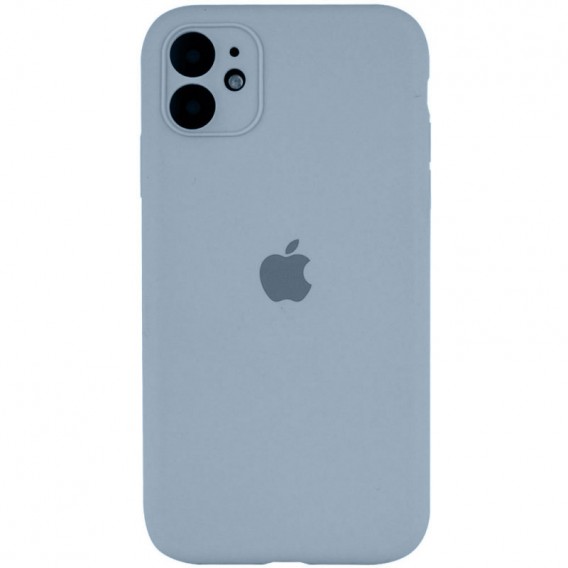 Чехол Silicone Case Full Camera Protective (AA) для Apple iPhone 12 (6.1"), Голубой / Sweet Blue