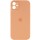 Чохол Silicone Case Full Camera Protective (AA) для Apple iPhone 12 (6.1") Помаранчевий / Cantaloupe