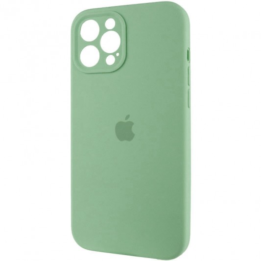 Чохол Silicone Case Full Camera Protective (AA) для Apple iPhone 12 Pro Max (6.7") Зелений / Pistachio - зображення 2 