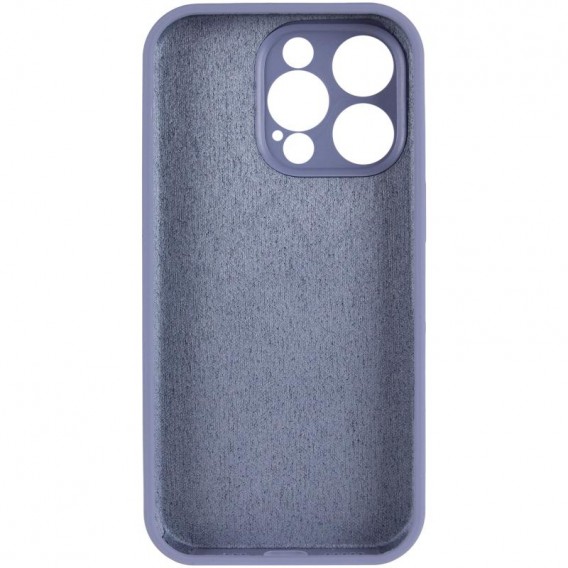 Чехол Silicone Case Full Camera Protective (AA) для Apple iPhone 13 Pro (6.1 дюйма) Серый / Lavender Gray