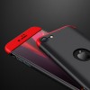 Пластикова накладка GKK LikGus 360 градусів (opp) з лого для Apple iPhone SE (2020), Чорний / Червоний