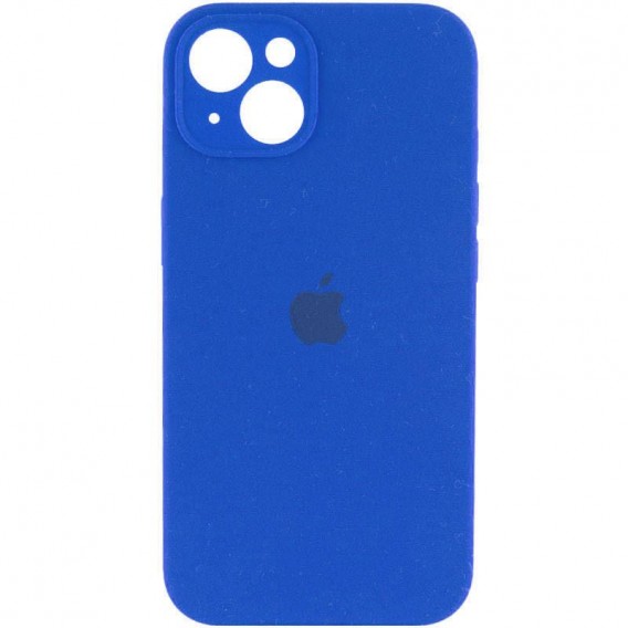Чохол Silicone Case Full Camera Protective (AA) Apple iPhone 14 (6.1"), Синій / Capri Blue