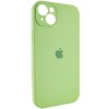Чохол Silicone Case Full Camera Protective (AA) для Apple iPhone 14 (6.1"), Зелений / Pistachio