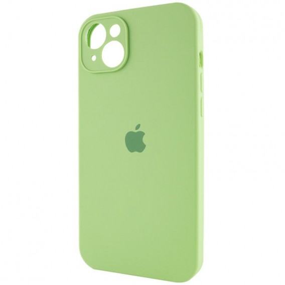 Чохол Silicone Case Full Camera Protective (AA) для Apple iPhone 14 (6.1"), Зелений / Pistachio