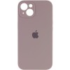 Чохол Silicone Case Full Camera Protective (AA) для Apple iPhone 14 (6.1"), Сірий / Lavender / PVH