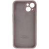 Чохол Silicone Case Full Camera Protective (AA) для Apple iPhone 14 (6.1"), Сірий / Lavender / PVH