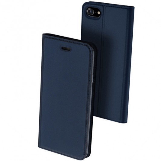 Чехол-книжка Dux Ducis с карманом для визиток для Apple iPhone 7 / 8 / SE (2020) (4.7") Синий