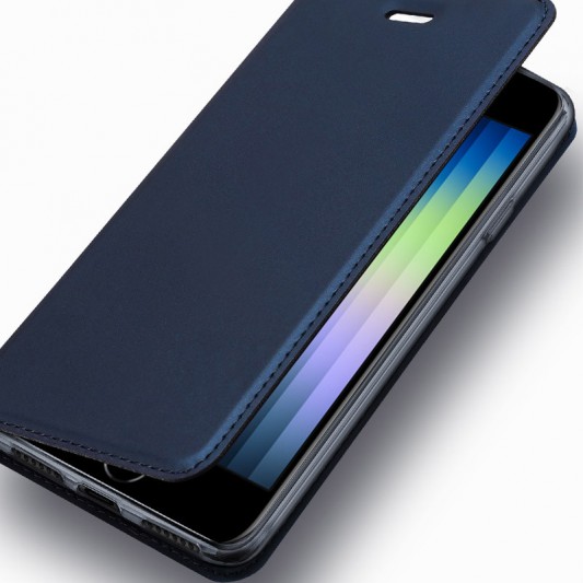 Чехол-книжка Dux Ducis с карманом для визиток для Apple iPhone 7 / 8 / SE (2020) (4.7") Синий - изображение 5