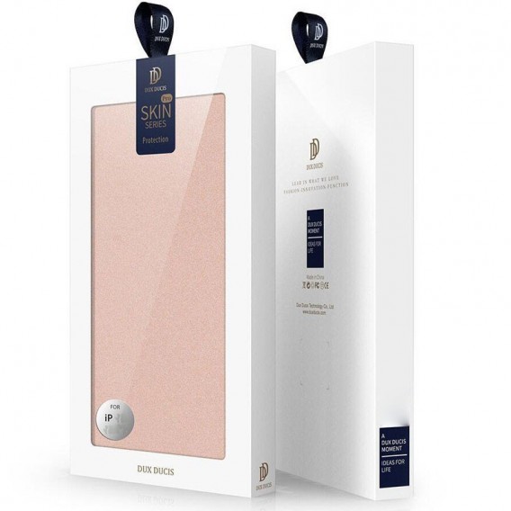 Чохол-книжка Dux Ducis з кишенею для візиток для Apple iPhone 11 (6.1"), Rose Gold