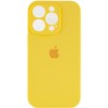 Чохол Silicone Case Full Camera Protective (AA) Apple iPhone 15 Pro Max (6.7"), Жовтий / Yellow / PVH