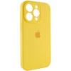 Чохол Silicone Case Full Camera Protective (AA) Apple iPhone 15 Pro Max (6.7"), Жовтий / Yellow / PVH
