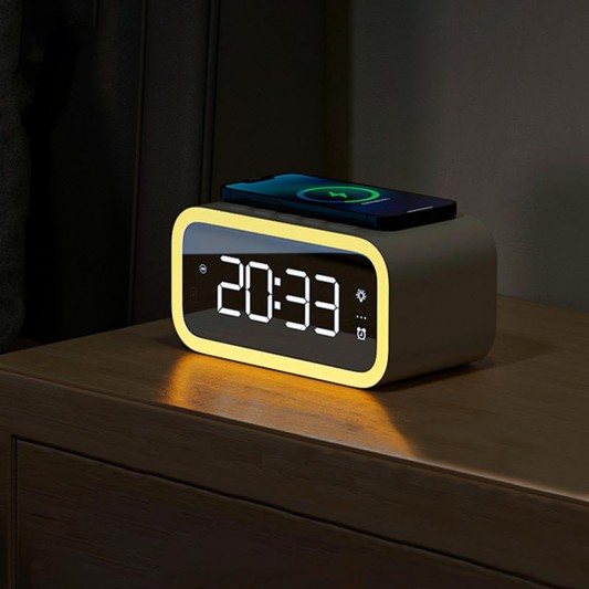БЗУ WIWU Wi-W015 2 in 1 Time Wireless Charger White - изображение 7