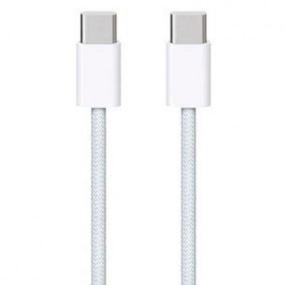 Дата USB-C кабель USB-C FineWoven для Apple (AAA) (1m) (без коробки), Білий