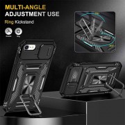 Ударопрочный чехол Camshield Army Ring для Apple iPhone 7 / 8 / SE (2020) (4.7"), Черный / Black