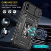 Удароміцний чохол Camshield Army Ring для Apple iPhone X/XS (5.8"), Чорний / Black
