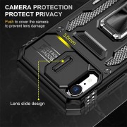 Ударопрочный чехол Camshield Army Ring для Apple iPhone XR (6.1"), Черный / Black