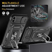 Ударопрочный чехол Camshield Army Ring для Apple iPhone XS Max (6.5"), Черный / Black